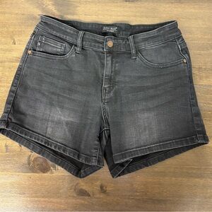 Judy Blue Black Denim Mid-Rise Jean Shorts